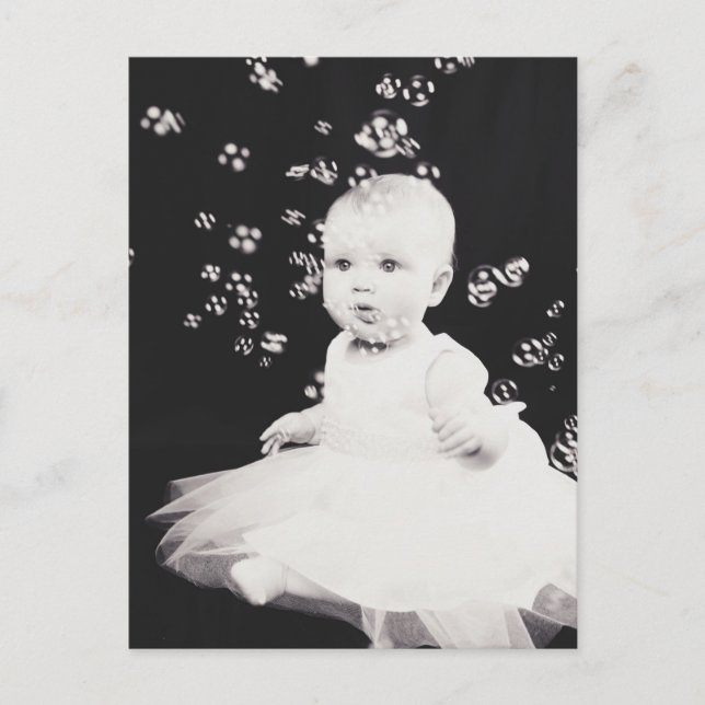 Black and white portrait postcard (Front)