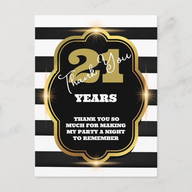 Black and White  Postcard (Front)