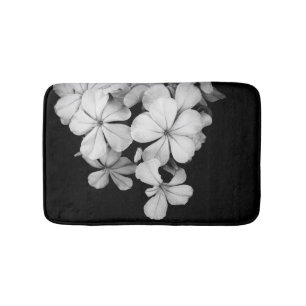 Black and White Postcard Design Bath Mat