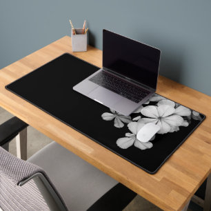 Black and White Postcard Design Desk Mat