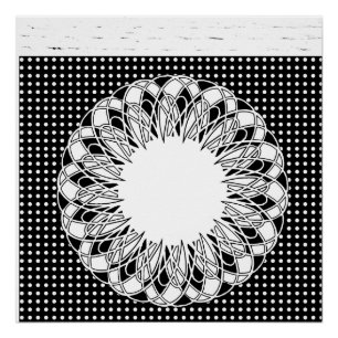 Black and White Poster