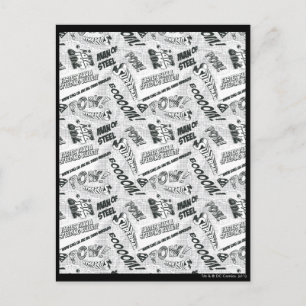 Black and White Pow! Postcard