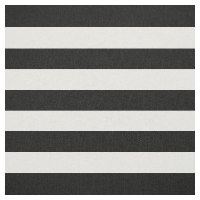 Black and White Preppy Stripes Fabric (Swatch)