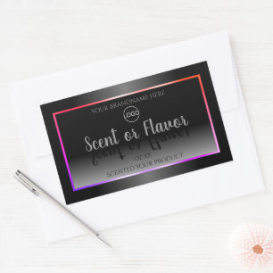 Black and White Product Labels Colourful Frame Log