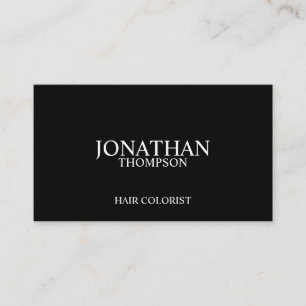 Black and White Professional Appointment Card