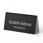 Black and White Professional Title & Name Template