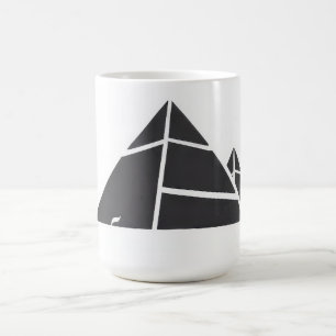 Black and White Pyramids Coffee Mug