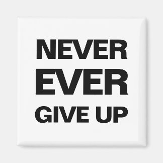 Black and white qoute motivational modern magnet