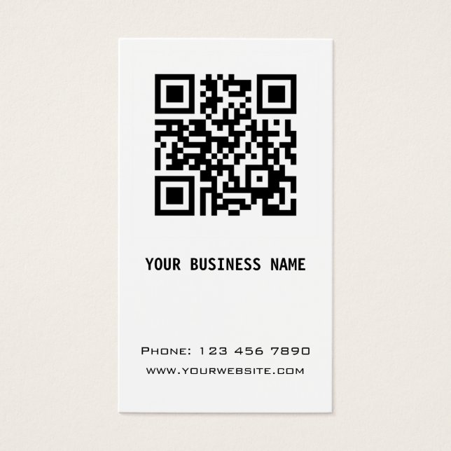 Black and White QR Code (Front)