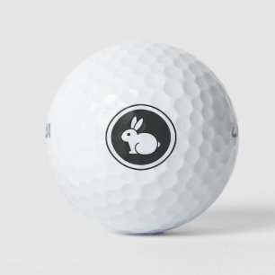 Black And White Rabbit Golf Balls