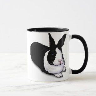 Black and White Rabbit Mug