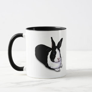 Black and White Rabbit Mug