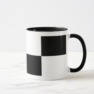 Black and White Rectangles Mug