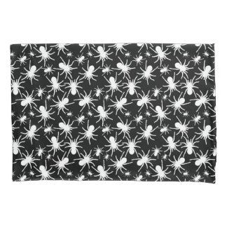 Black And White Repeating Motif | Spider Pattern Pillowcase