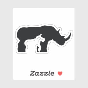 Black and White Rhino