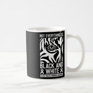 Black And White Ribbon Ehlers Danlos Zebra Rheumat Coffee Mug