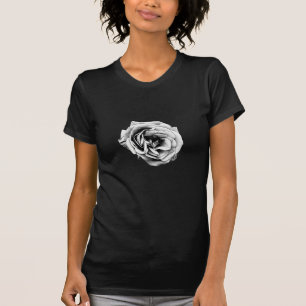 Black and White Rose - T-shirt