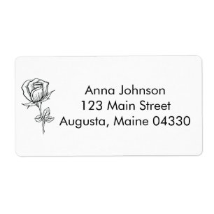 Black and White Rose Wedding