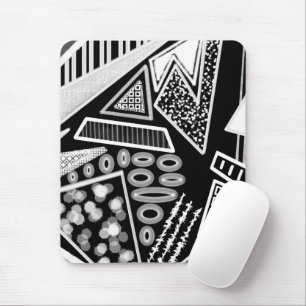 Black And White Runway Fashion 2022 Inspired Mouse Mat