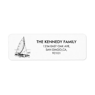Black And White Sailboat Family Name