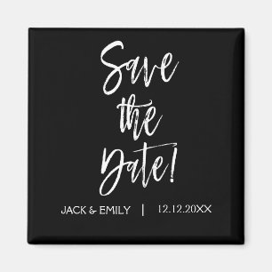 Black and White  Save the Date Magnet