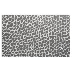 Black and white scales fabric
