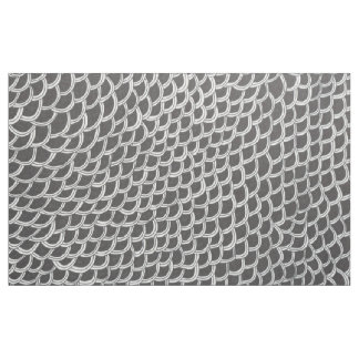 Black and white scales fabric