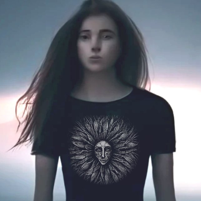 Black and White Scratchboard T-Shirt (Creator Uploaded)