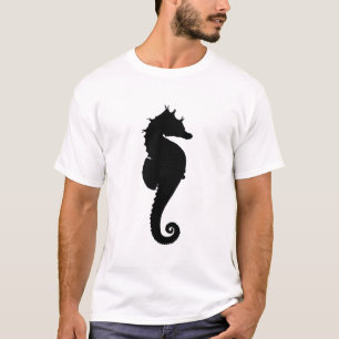 Black and White Seahorse T-Shirt