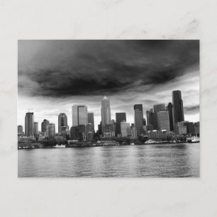 Black and white seattle postcard