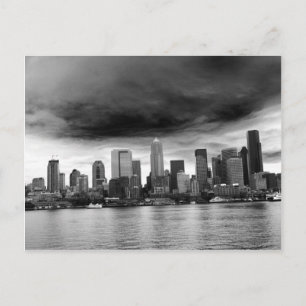 Black and white seattle postcard