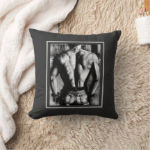 Black and White Sexy Bodybuilder Back