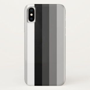 Black and white shadow stripes iPhone x case