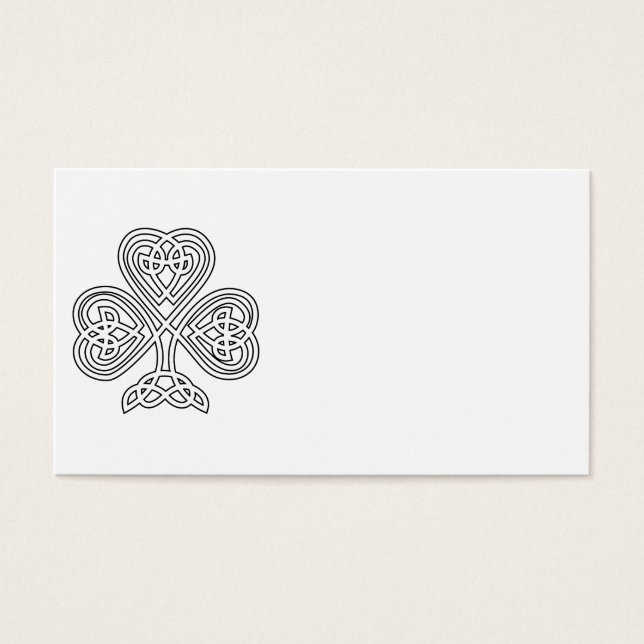 Black and White Shamrock (Front)