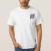 Black and White Shapes Customisable Festival Shirt