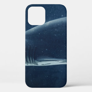 BLACK AND WHITE SHARK UNDERWATER iPhone 12 CASE