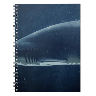 BLACK AND WHITE SHARK UNDERWATER NOTEBOOK