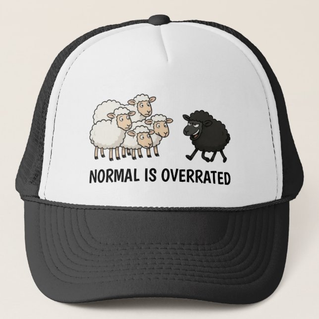 Black and White Sheep Hat (Front)