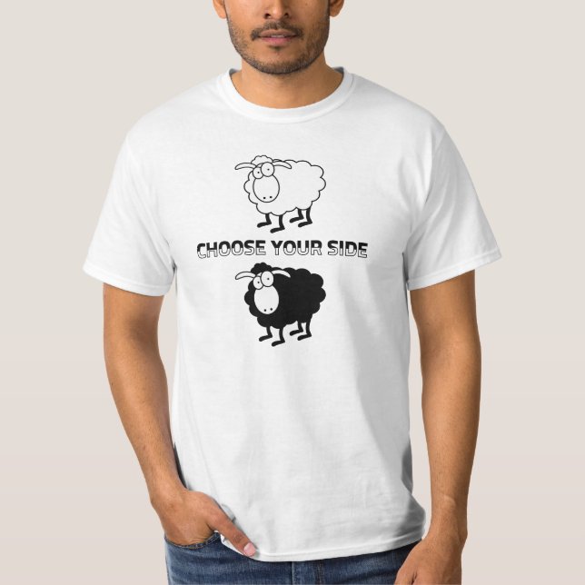 Black and white sheep T-Shirt (Front)