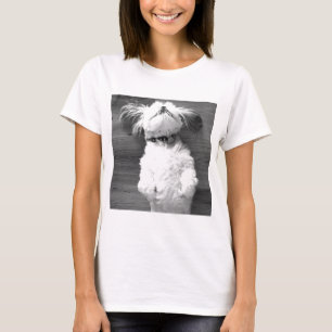 Black and White Shih-Tzu Puppy T-Shirt