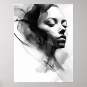 Black and white Simple Art  Poster