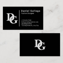 Black And White Simple Personal