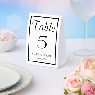 Black and White Simple Style Wedding