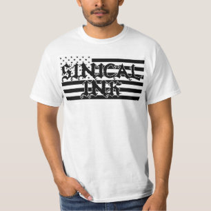 Black and White Sinical Ink Made In America T-Shirt