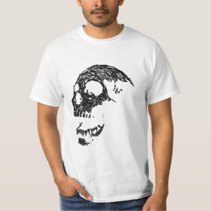 Black and White Skull Design. T-Shirt