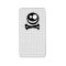 Black and White Skull. On Grey Check.