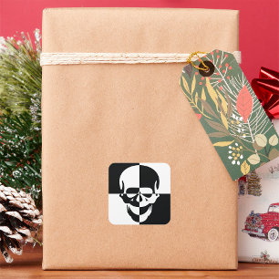 Black And White Skull Stickers