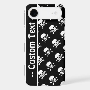 Black and White Skulls w/ Custom Text