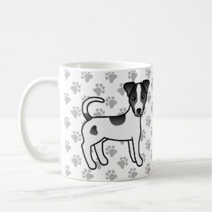Black And White Smooth Coat Parson Russell Terrier Coffee Mug