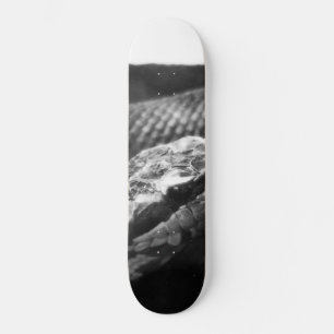 Black and white snake skateboard